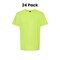 24 Pack : M&O Men’s Gold Soft Touch USA Cotton Jersey Crewneck T Shirt For Easy Customization
